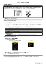 Preview for 51 page of Panasonic PT-LW333 Operating Instructions (Functional Manual)