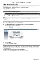 Preview for 87 page of Panasonic PT-LW333 Operating Instructions (Functional Manual)