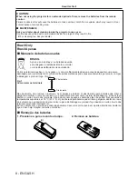 Предварительный просмотр 8 страницы Panasonic PT-LW362 Operating Instructions Manual