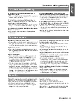 Preview for 11 page of Panasonic PT-LW80NTE Operating Instructions Manual