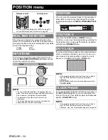 Preview for 34 page of Panasonic PT-LW80NTE Operating Instructions Manual