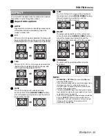 Preview for 35 page of Panasonic PT-LW80NTE Operating Instructions Manual