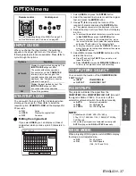 Preview for 37 page of Panasonic PT-LW80NTE Operating Instructions Manual