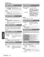 Preview for 38 page of Panasonic PT-LW80NTE Operating Instructions Manual