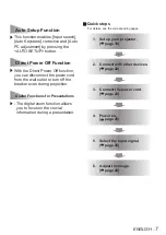 Предварительный просмотр 7 страницы Panasonic PT-LX22E Operating Instructions Manual