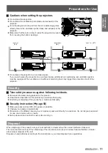 Предварительный просмотр 11 страницы Panasonic PT-LX22E Operating Instructions Manual
