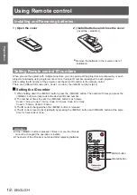 Preview for 18 page of Panasonic PT-LX22E Operating Instructions Manual