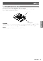 Предварительный просмотр 21 страницы Panasonic PT-LX22E Operating Instructions Manual