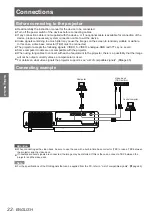 Предварительный просмотр 22 страницы Panasonic PT-LX22E Operating Instructions Manual