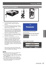 Предварительный просмотр 25 страницы Panasonic PT-LX22E Operating Instructions Manual