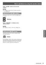 Preview for 31 page of Panasonic PT-LX22E Operating Instructions Manual