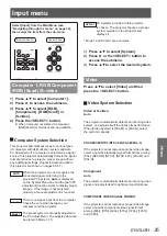 Preview for 35 page of Panasonic PT-LX22E Operating Instructions Manual