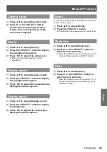 Preview for 39 page of Panasonic PT-LX22E Operating Instructions Manual