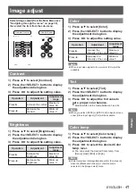 Предварительный просмотр 41 страницы Panasonic PT-LX22E Operating Instructions Manual