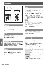 Preview for 44 page of Panasonic PT-LX22E Operating Instructions Manual