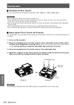 Preview for 56 page of Panasonic PT-LX22E Operating Instructions Manual