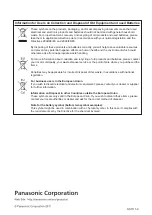 Preview for 72 page of Panasonic PT-LX22E Operating Instructions Manual