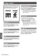 Preview for 42 page of Panasonic PT-LX22U Operating Instructions Manual