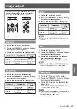 Предварительный просмотр 43 страницы Panasonic PT-LX22U Operating Instructions Manual