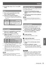 Preview for 53 page of Panasonic PT-LX22U Operating Instructions Manual