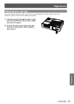 Preview for 61 page of Panasonic PT-LX22U Operating Instructions Manual