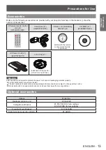 Preview for 13 page of Panasonic PT-LX270E Operating Instructions Manual