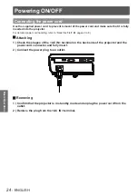 Preview for 24 page of Panasonic PT-LX270E Operating Instructions Manual