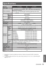 Preview for 55 page of Panasonic PT-LX270E Operating Instructions Manual