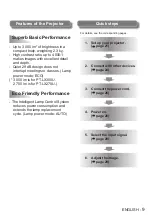 Предварительный просмотр 9 страницы Panasonic PT-LX270U Operating Instructions Manual