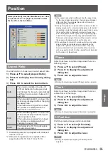 Preview for 35 page of Panasonic PT-LX300E Operating Instructions Manual