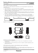 Preview for 11 page of Panasonic PT-LX351 Specifications