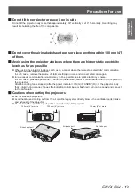 Preview for 13 page of Panasonic PT-LZ370E Operating Instructions Manual