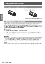 Preview for 22 page of Panasonic PT-LZ370E Operating Instructions Manual