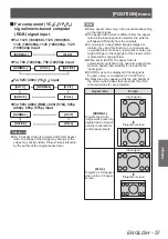 Preview for 57 page of Panasonic PT-LZ370E Operating Instructions Manual