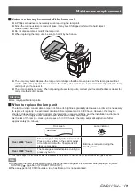 Preview for 101 page of Panasonic PT-LZ370E Operating Instructions Manual