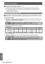 Preview for 108 page of Panasonic PT-LZ370E Operating Instructions Manual