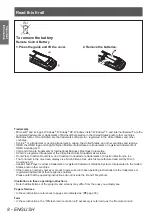 Preview for 8 page of Panasonic PT-LZ370EA Operating Instructions (Functional Manual)