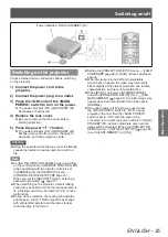 Preview for 35 page of Panasonic PT-LZ370EA Operating Instructions (Functional Manual)