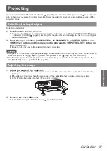 Preview for 37 page of Panasonic PT-LZ370EA Operating Instructions (Functional Manual)