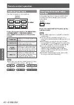 Preview for 40 page of Panasonic PT-LZ370EA Operating Instructions (Functional Manual)