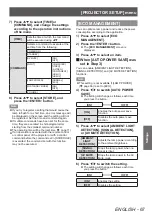 Preview for 67 page of Panasonic PT-LZ370EA Operating Instructions (Functional Manual)