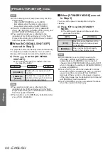 Preview for 68 page of Panasonic PT-LZ370EA Operating Instructions (Functional Manual)