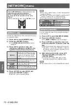 Preview for 76 page of Panasonic PT-LZ370EA Operating Instructions (Functional Manual)