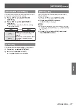 Preview for 77 page of Panasonic PT-LZ370EA Operating Instructions (Functional Manual)