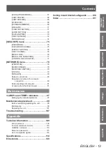 Preview for 13 page of Panasonic PT-LZ370U Operating Instructions Manual