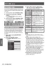 Preview for 50 page of Panasonic PT-LZ370U Operating Instructions Manual