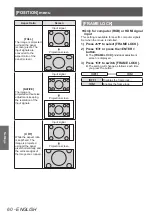 Preview for 60 page of Panasonic PT-LZ370U Operating Instructions Manual