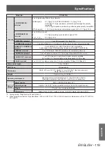 Preview for 119 page of Panasonic PT-LZ370U Operating Instructions Manual