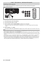 Preview for 60 page of Panasonic PT-MW630 Operating Instructions Manual