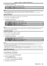 Preview for 109 page of Panasonic PT-MW630 Operating Instructions Manual